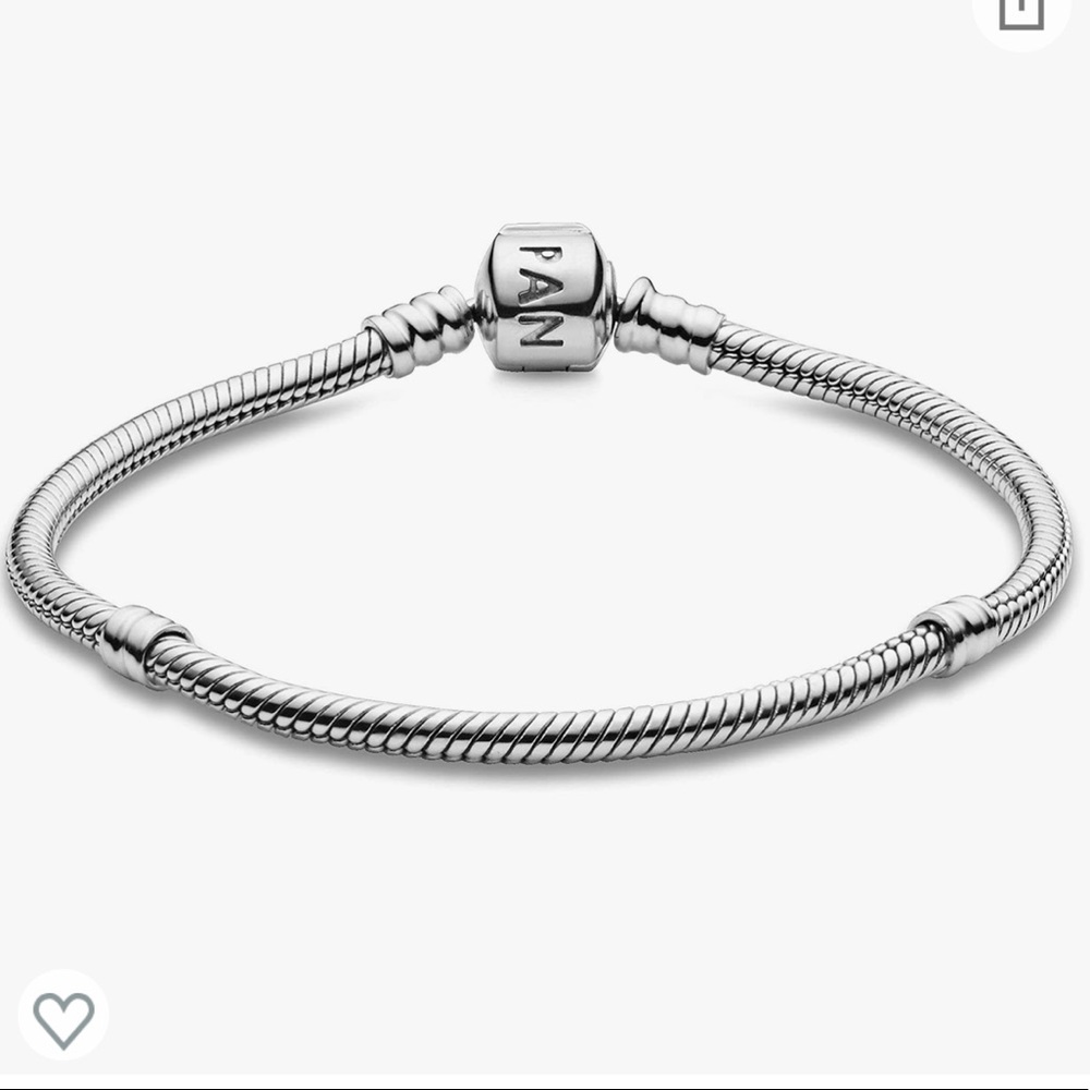 Pandora Jewelry Iconic Moments Snake Chain Charm Sterling Silver Bracelet